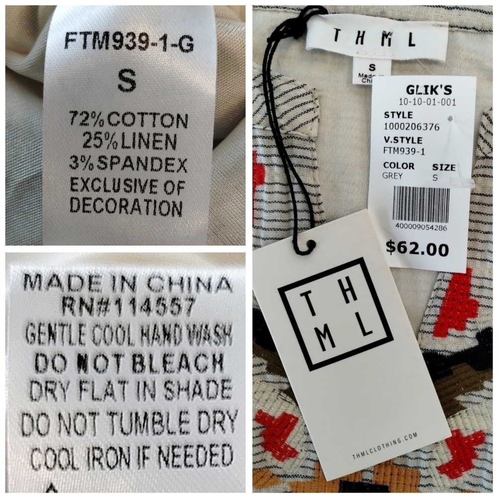 THML Reeve Embroidered Stripe Top - Picture 4 of 8